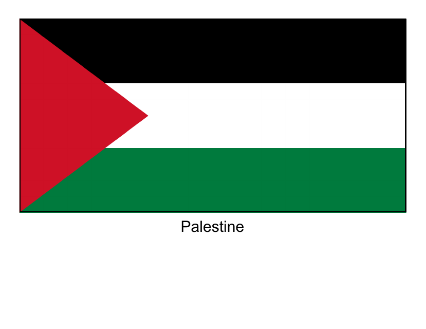 Palestine Flag Template - Construct accurate flags of Palestine with high-quality templates.