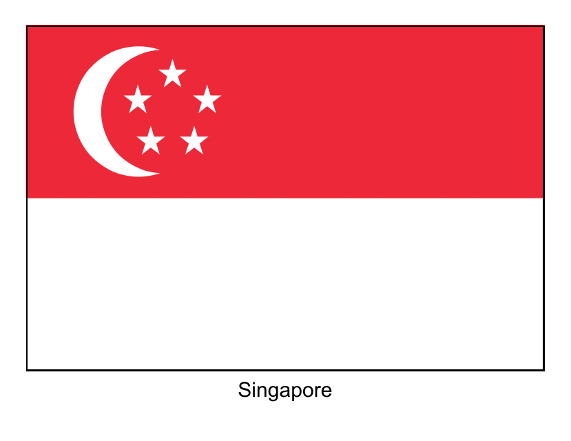 Singapore Flag Template