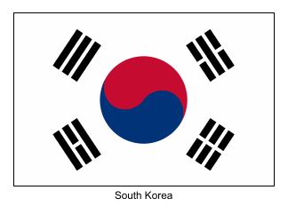 Document preview: South Korea Flag Template