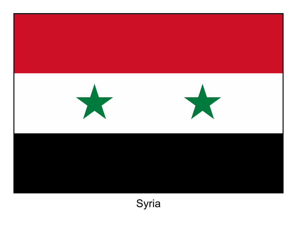 Syria Flag Template
