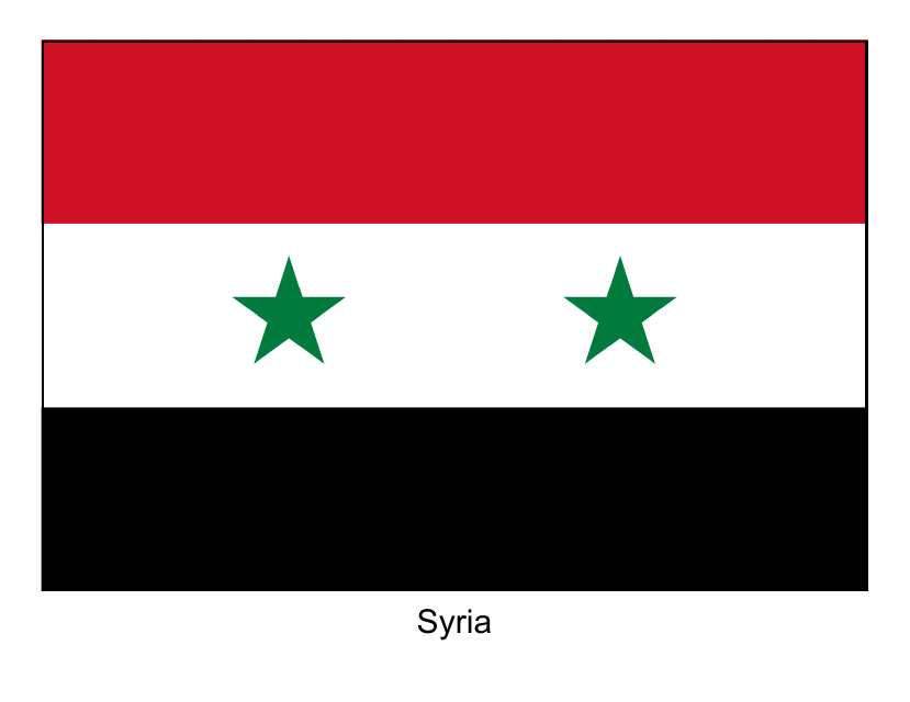 Syria Flag Template