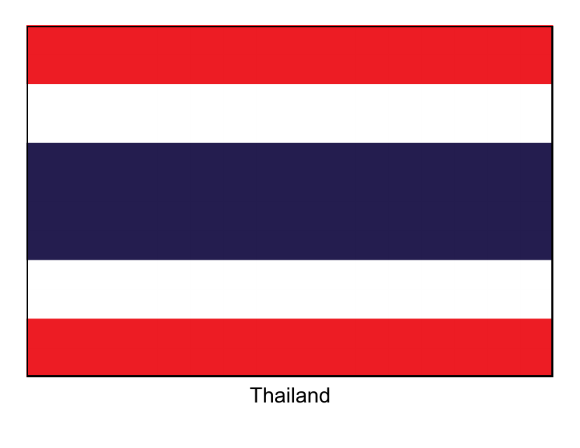 Thailand Flag Template
