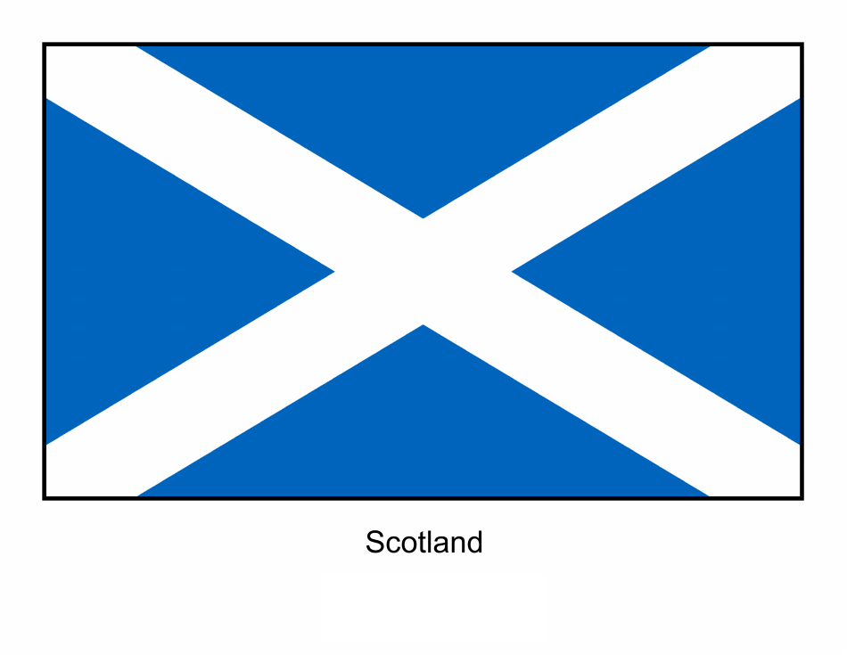 Scotland Flag Template - Free Download
