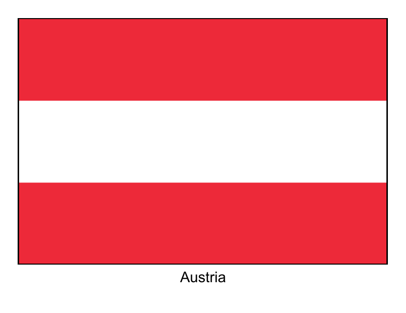 Austria Flag Template - Preview Image