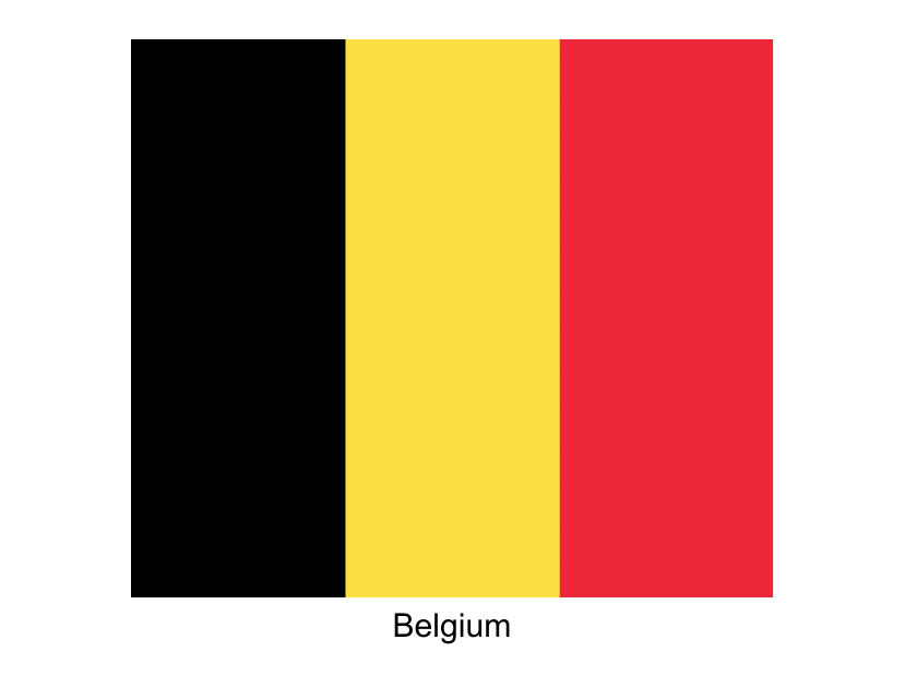 Belgium Flag Template
