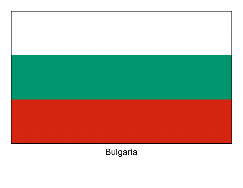 Bulgaria flag template