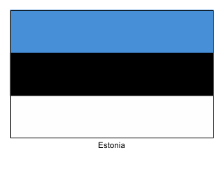 Document preview: Estonia Flag Template