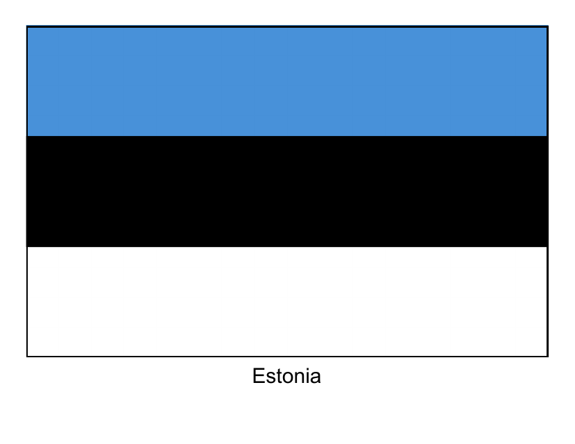 Estonia Flag Template