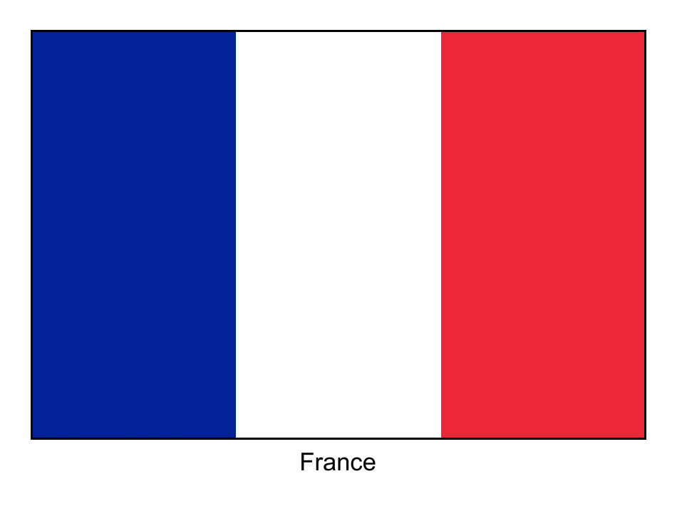 France Flag Template Download Printable PDF | Templateroller