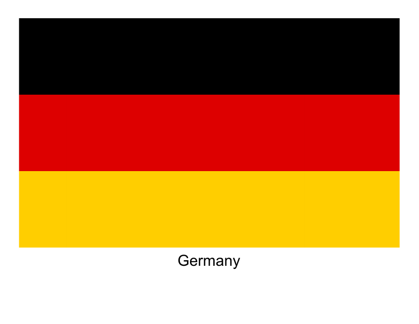 Germany Flag Template - Blank and Customizable
