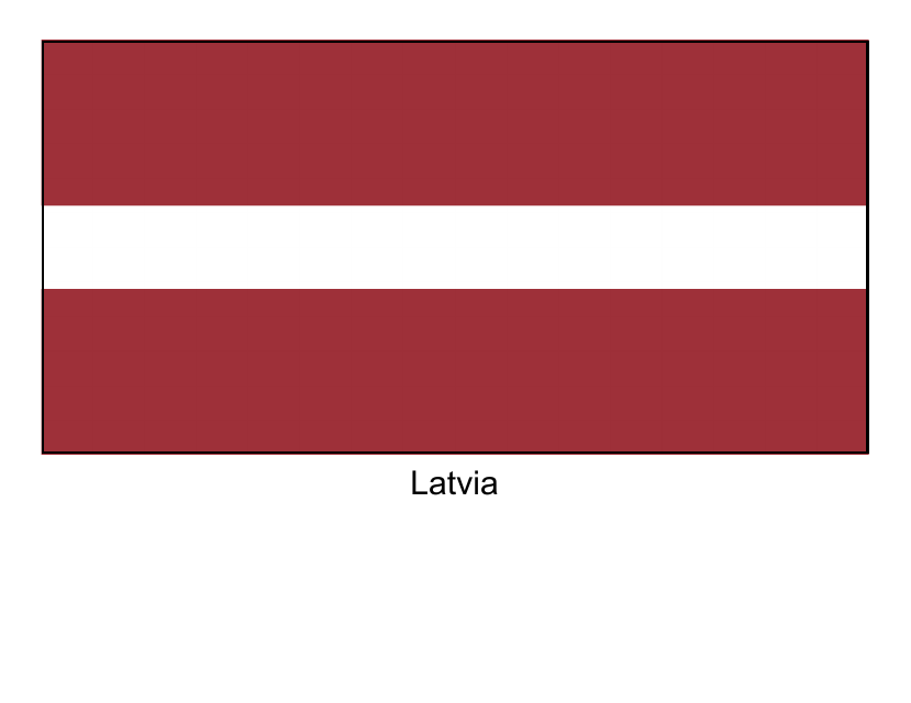 Latvia Flag Template