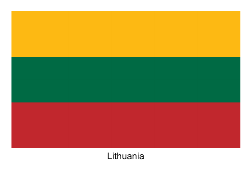 Lithuania Flag Template on TemplateRoller.com