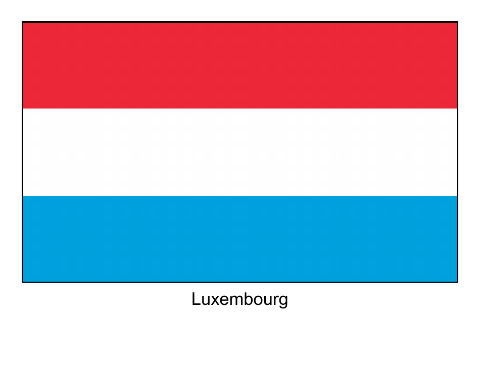 Luxemboug flag template - Download and customize a Luxembourg flag template for free at {}