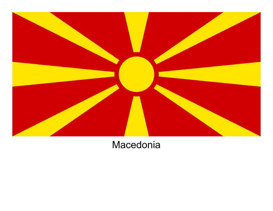 Macedonia flag template