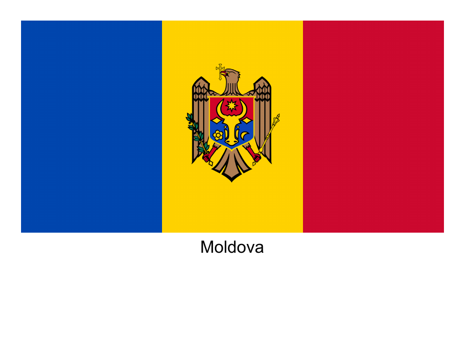 Moldova flag template