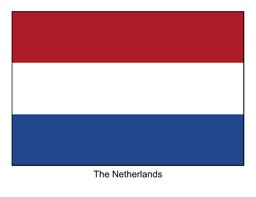 The Netherlands Flag Template