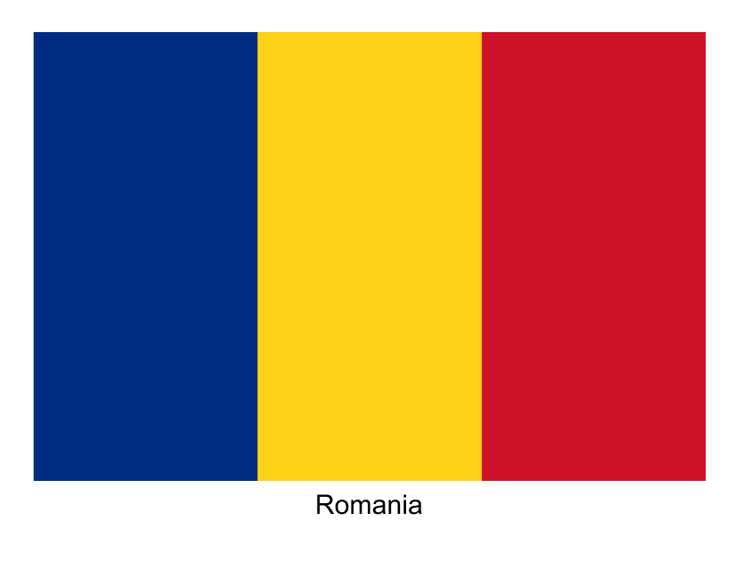 Romania Flag Template
