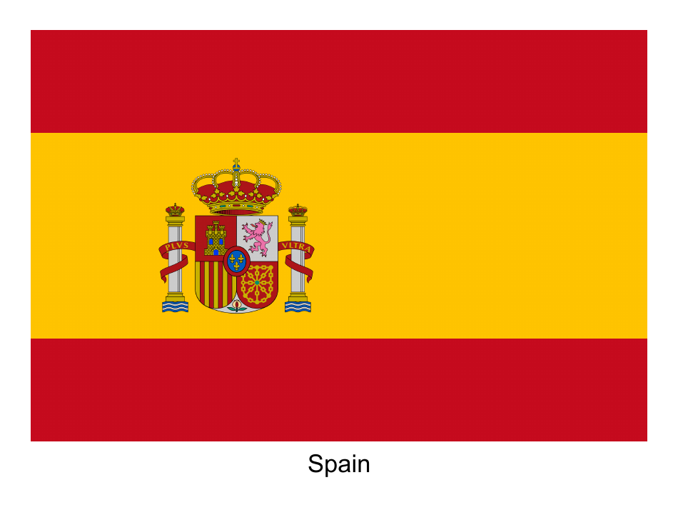 Spain Flag Template Download Printable PDF | Templateroller