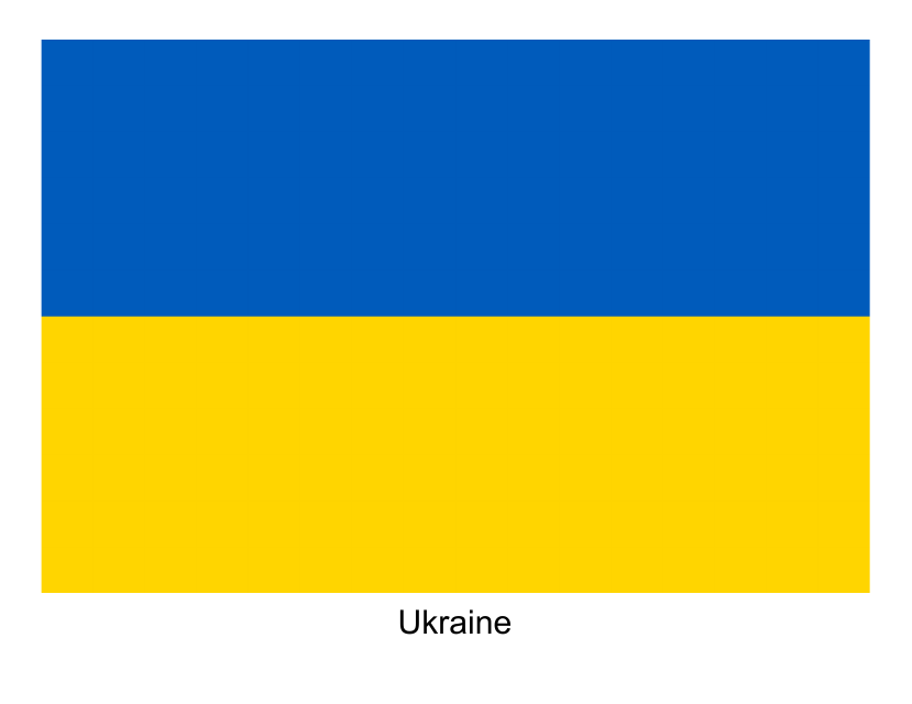 Ukraine Flag Template