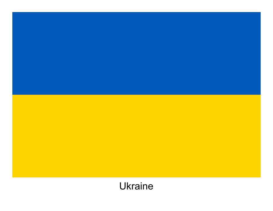 Ukraine Flag Template Download Printable PDF | Templateroller