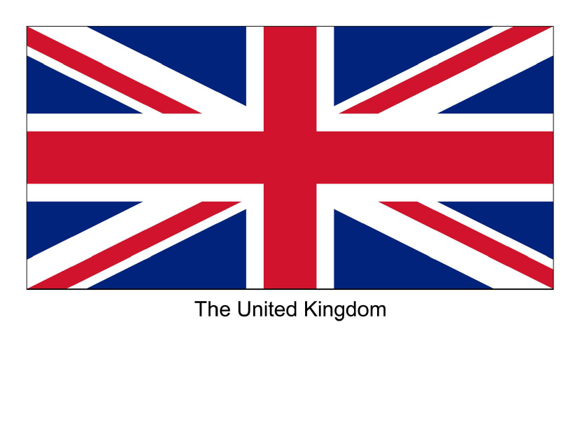 The United Kingdom Flag Template