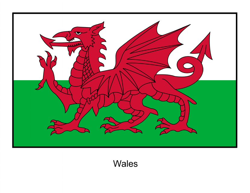 Wales Flag Template Preview