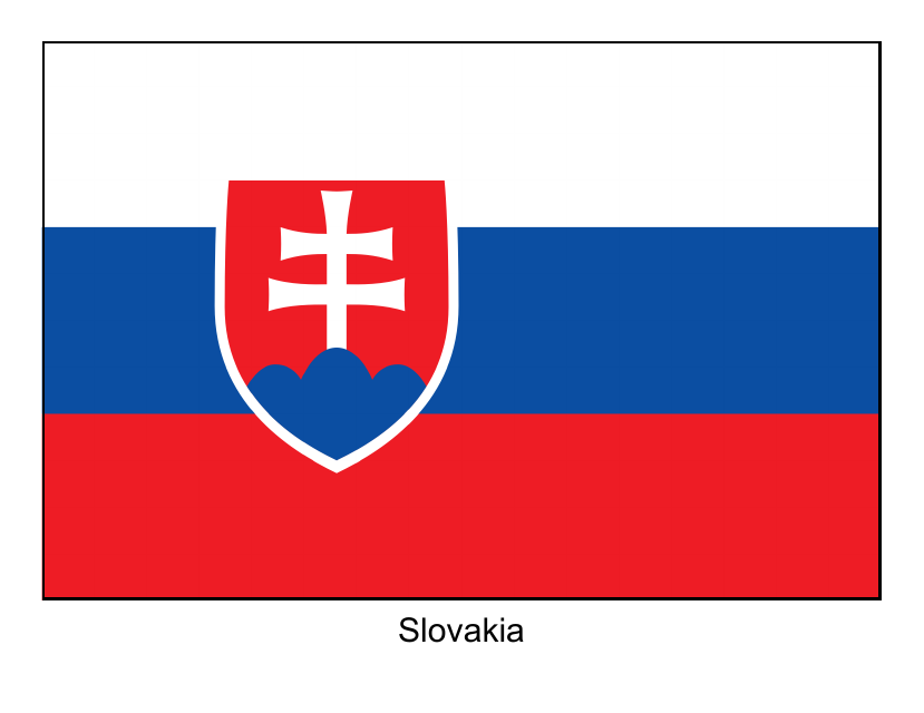 Slovakia Flag Template - National Flag of Slovakia Template on TemplateRoller.com