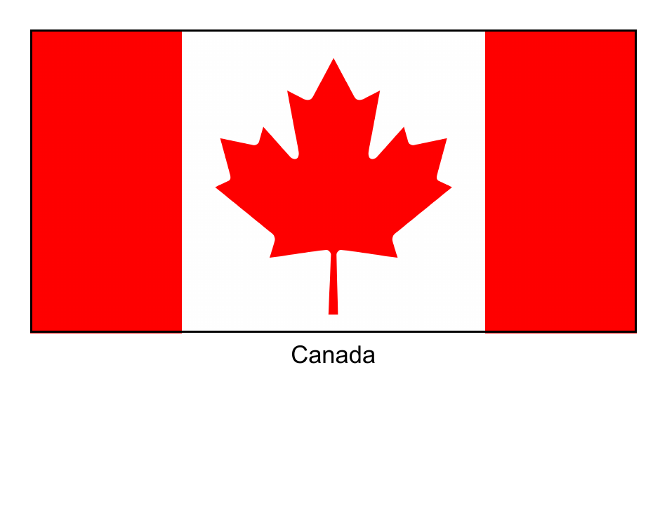 Canada Flag Template - Preview
