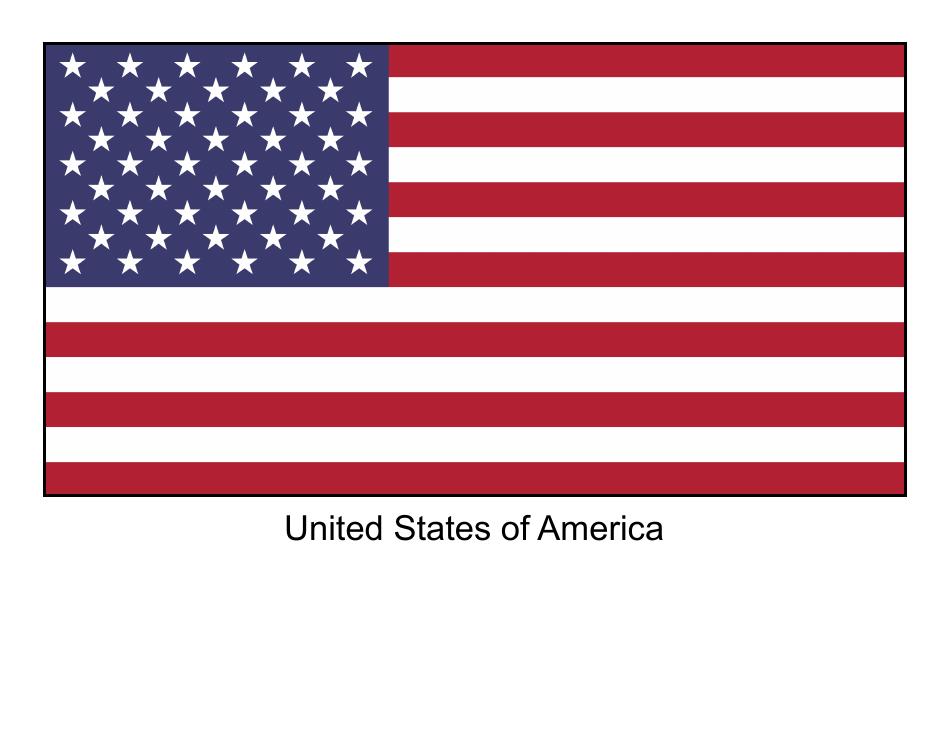 United States of America Flag Template Download Printable PDF ...