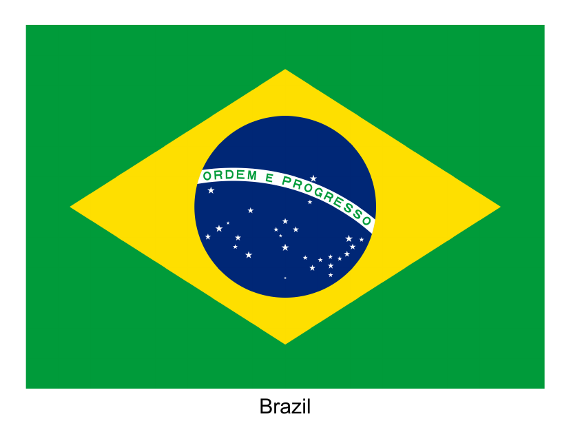Brazil Flag Template