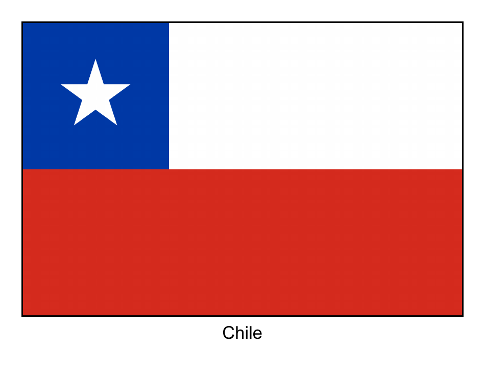 Chile Flag Template - Download now