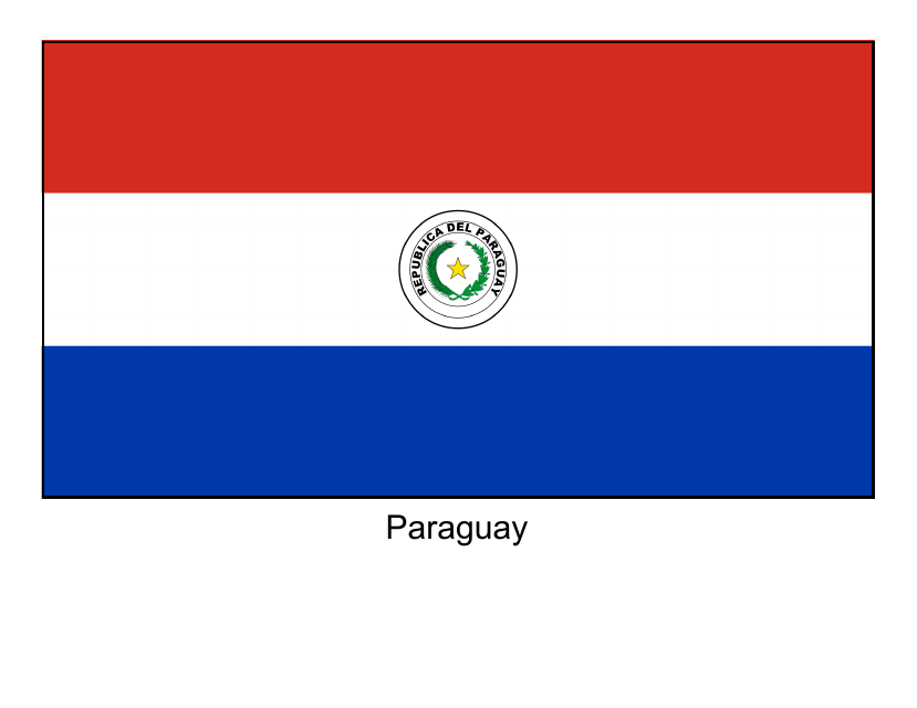 Paraguay Flag Template - Template Roller