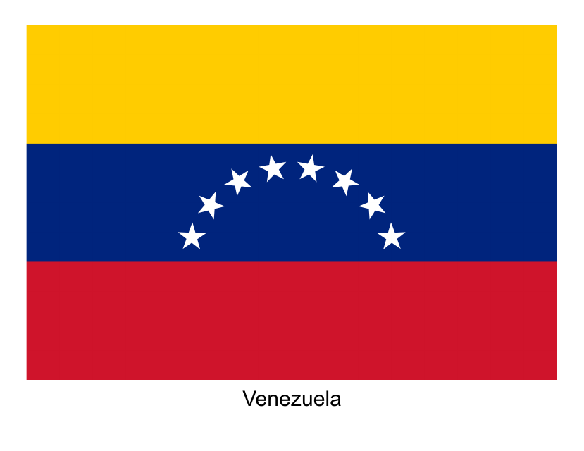 Venezuela Flag Template