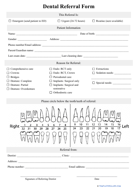 Dental Referral Form