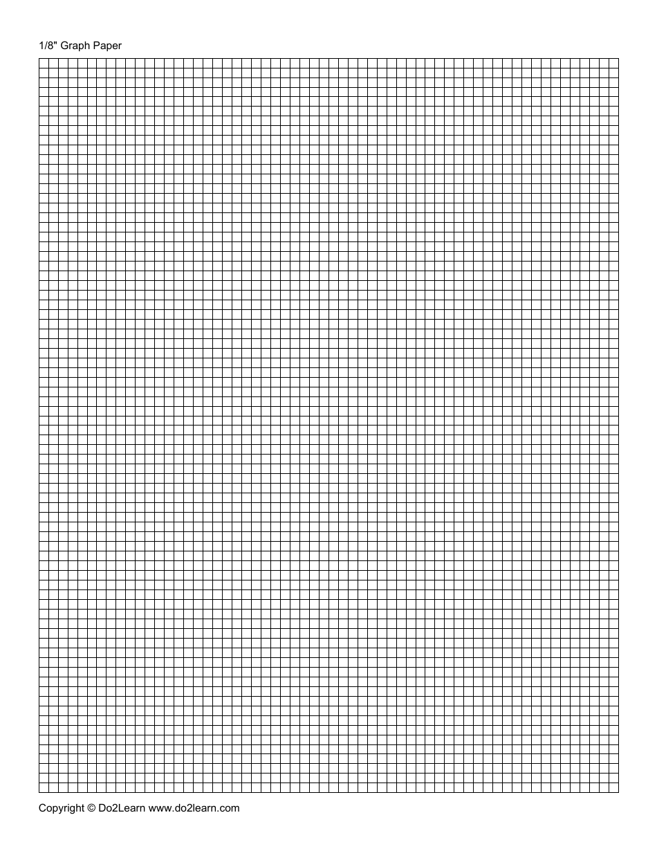 1 / 8 Graph Paper, Page 1