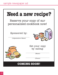 Community Cookbook Templates, Page 11