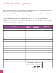 Community Cookbook Templates, Page 15