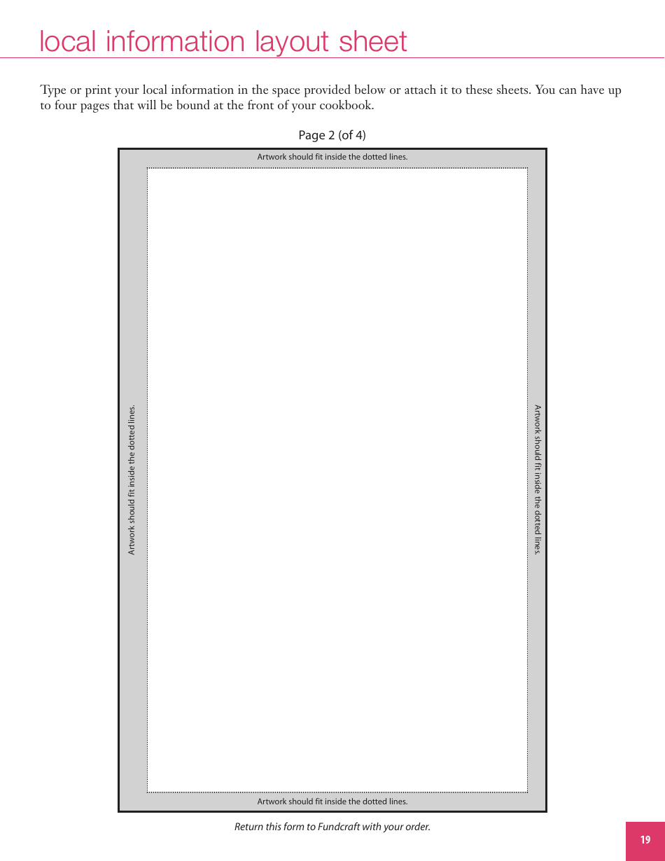 Community Cookbook Templates, Page 20