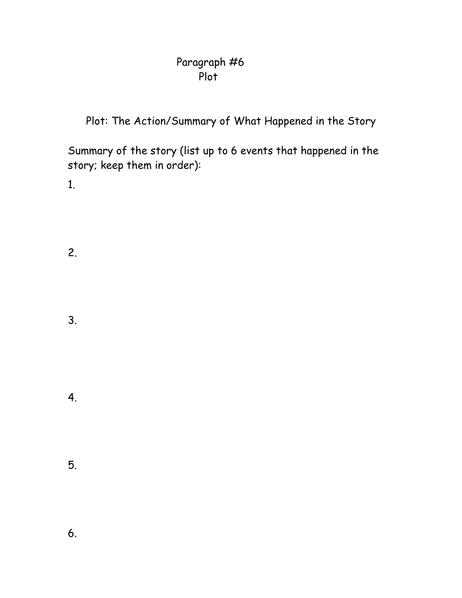 5th Grade Summer Book Report Template, Page 6
