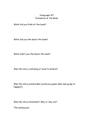 5th Grade Summer Book Report Template, Page 7