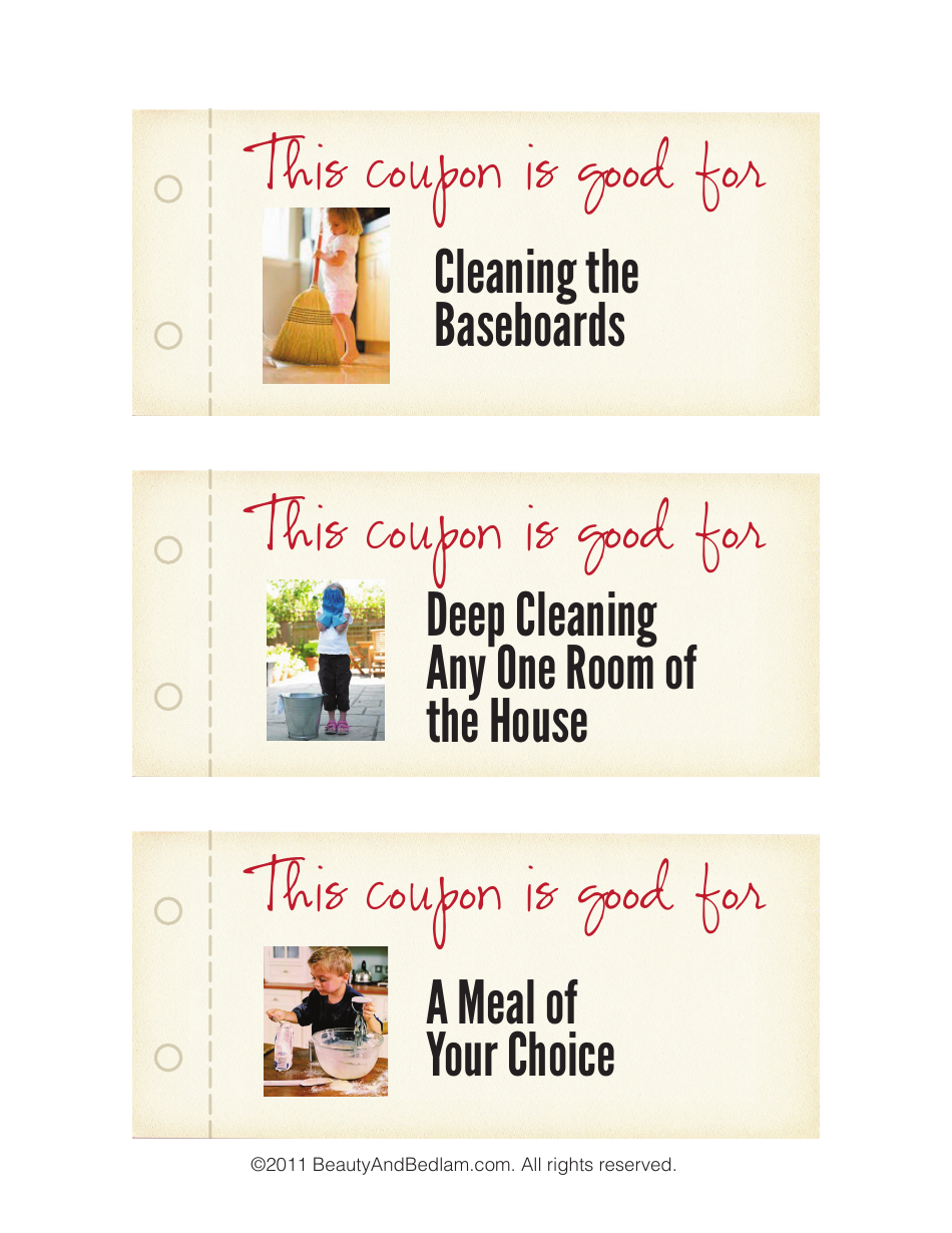 Christmas Coupon Book Templates - Beautyandbedlam, Page 3