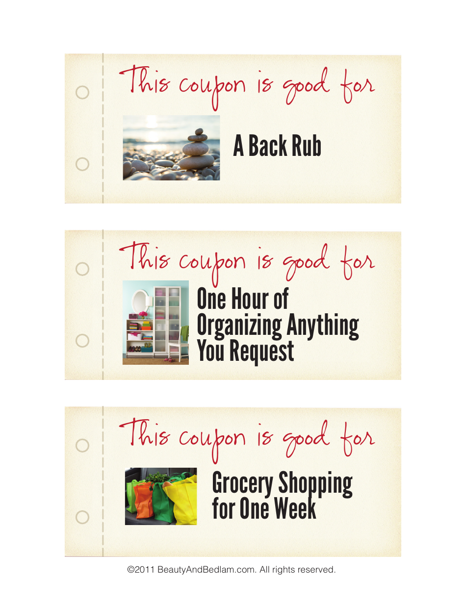 Christmas Coupon Book Templates - Beautyandbedlam, Page 4