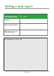 Book Report Template - Green, Page 3