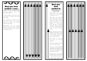 Diy Bookmark Weaving Loom Pattern - Tanglecrafts, Page 2