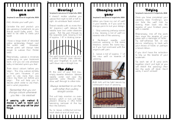 Diy Bookmark Weaving Loom Pattern - Tanglecrafts, Page 3