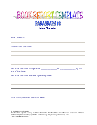 Book Report Template - Sedita Learning Strategies, Page 3