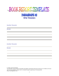Book Report Template - Sedita Learning Strategies, Page 4