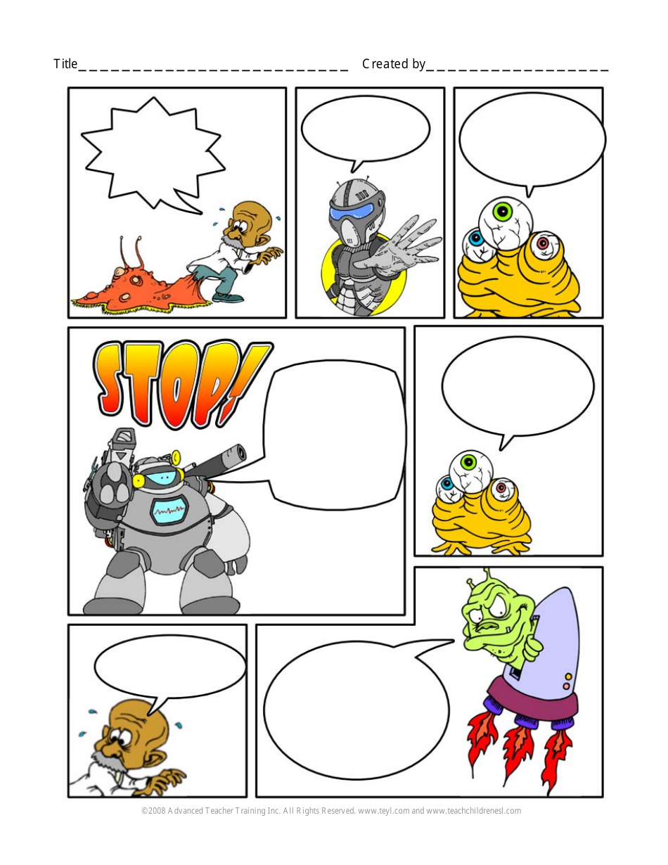 Comic Strip Lesson Plan - Advanced Teacher Training, Page 3