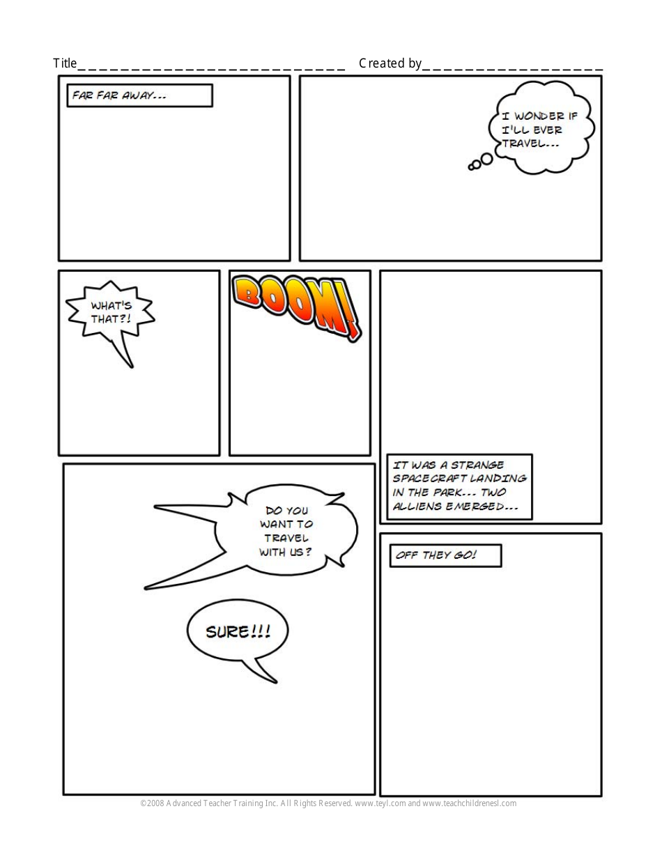 Comic Strip Lesson Plan - Advanced Teacher Training, Page 5