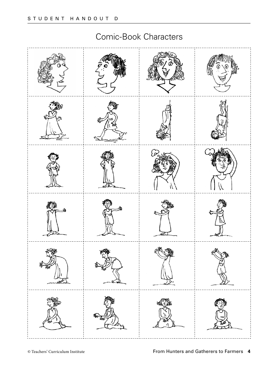 Neolithic Comic Book Templates - Teachers Curriculum Institute, Page 4